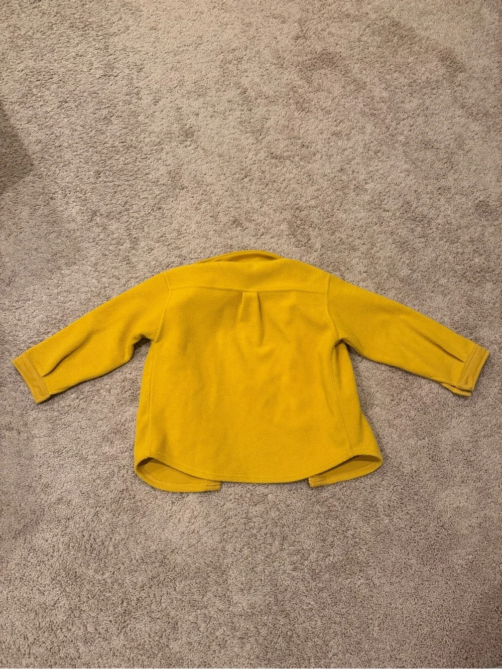 Kids Mustard Yellow Fleece Jacket